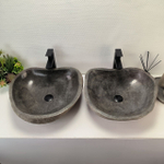 Раковина из речного камня RS-63841 52*48*15 2шт 0127