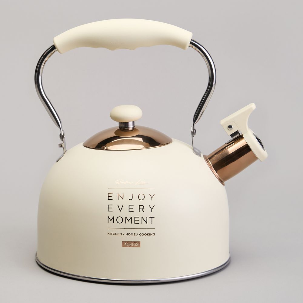 ЧАЙНИК AGNESS СО СВИСТКОМ 2,5 Л,НЖС ИНДУКЦИЯ