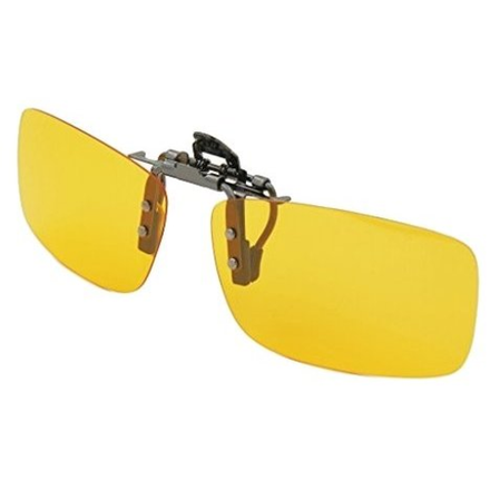 Накладка на очки для вождения автомобиля ночью, в дождь, в сумерках (желтые)