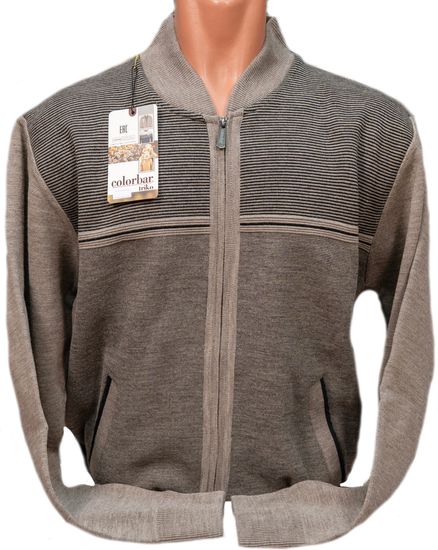 p-p 56-66. Жакет шерстяной "COLORBAR" Турция. Разъемный замок. BATAL