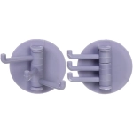 Крючок настенный многофункциональный на липкой основе «ИДЕЯДОМА», цвет сиреневый, нагрузка 1кг/7*6см (пакет с подвесом)