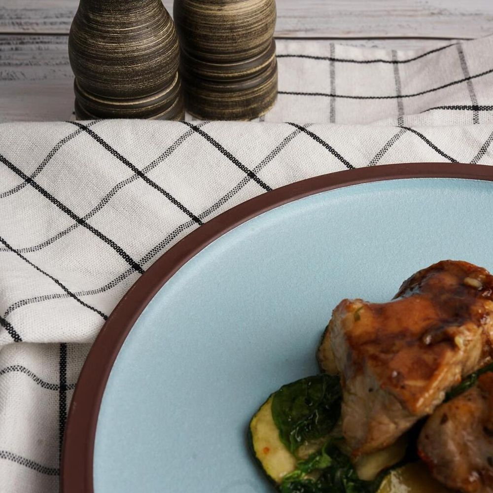 Тарелка d 26 см h2 cм Blue Matt New Brown Taiga P.L. [1]