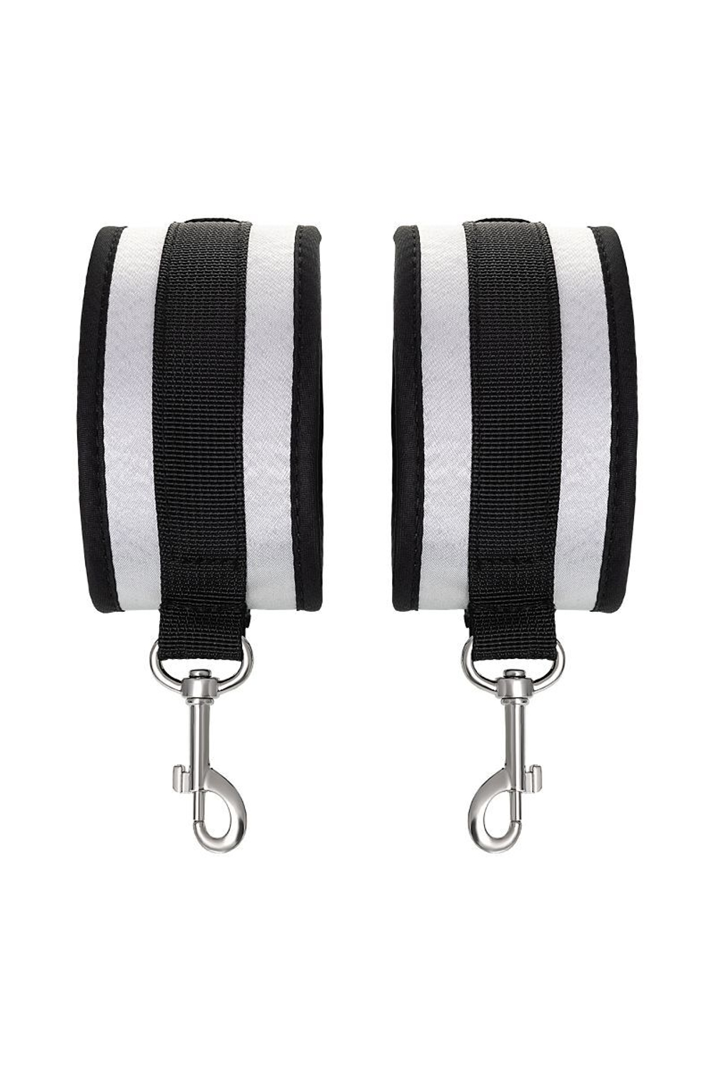 Серебристо-черные оковы Anonymo (Цвет: серебристый с черным)