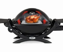 Подставка для запекания мяса, птицы малая для грилей Weber Q 100/1000 серий, 33x20x2 см, нержавеющая сталь