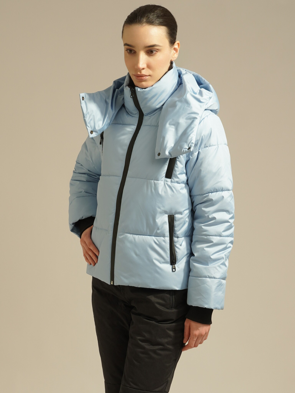 Куртка зимняя укороченная, blue