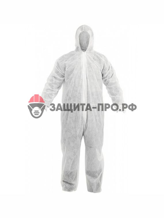 Комбинезон защитный одноразовый Каспер, спандбонд (60 гр.)