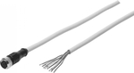 SIM-M12-8GD-20-PU Штекерная розетка с кабелем