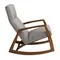 Кресло-качалка 5106/WD972 из серой ткани