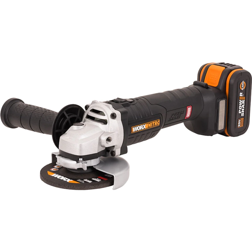 WORX WX813 аккумуляторная ушм (болгарка) (1 x 4 Ач, ЗУ) WX813