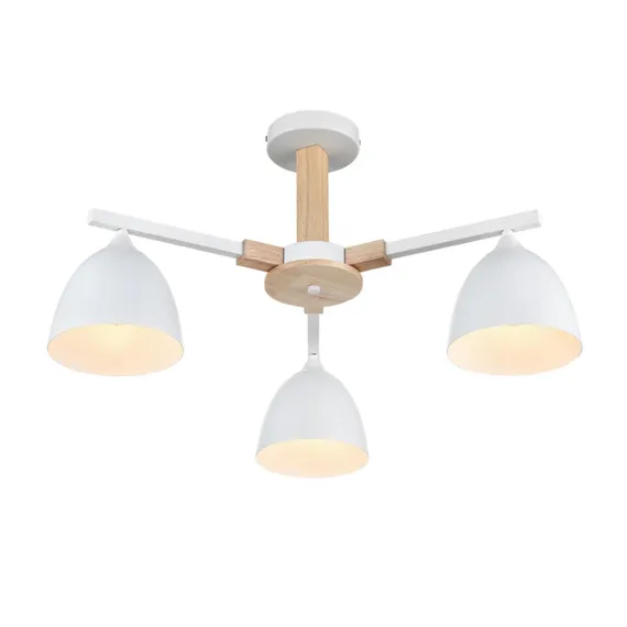8095/3C MODERNI LN25 268 белый/белый металл, дерево/металл Люстра потолочная Е27 3*60W 220V COLANGE