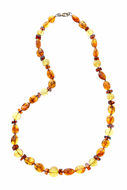 Бусы из балтийского янтаря разного цвета 60 см