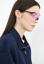 Спортивные очки 100% HYPERCRAFT Gloss Black - Purple Flash Mirror Photochromic Lens