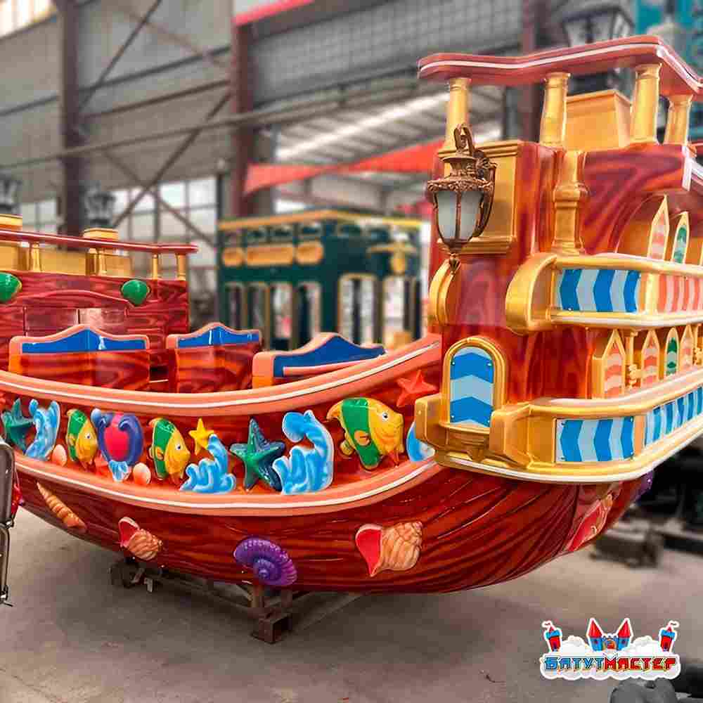 Летающая машинка аттракцион детская «Карамель» 16 мест, 8×3×4 м