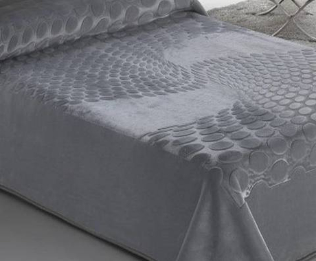 Плед 220x240 Mora Serena 413 06 gris серый