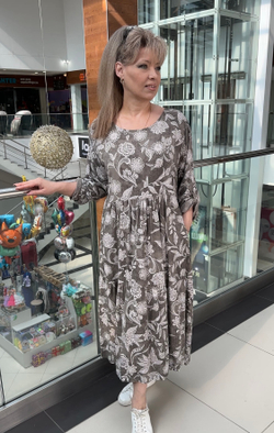 Летнее вискозное итальянское платье