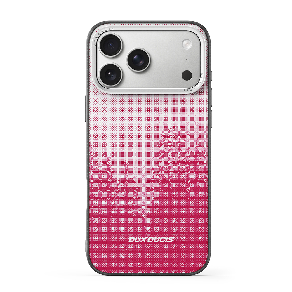 Чехол с MagSafe и рисунком красного цвета для iPhone 17 Pro, от Dux Ducis серия Moro Series Magnetic