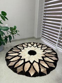 Ковер шкура натуральная овчина меховой