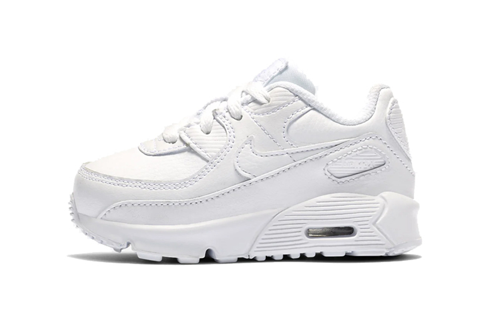 Baby Nike Air Max 90 LTR sports trend non-slip low-top toddler shoes white