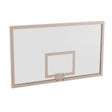 Щит баскетбольный игровой (стекло 10 мм) 1050х1800 мм ZAVODSPORTA