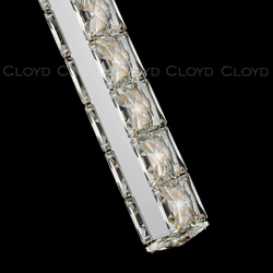 Подвесной светильник Cloyd ELATA P1 / выс. 38 см - хром (арт.11559)