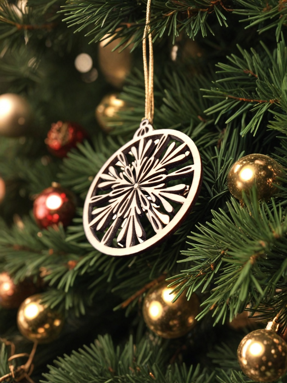 Елочная игрушка Снежинка