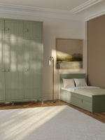 Кровать односпальная Карлос, деревянная