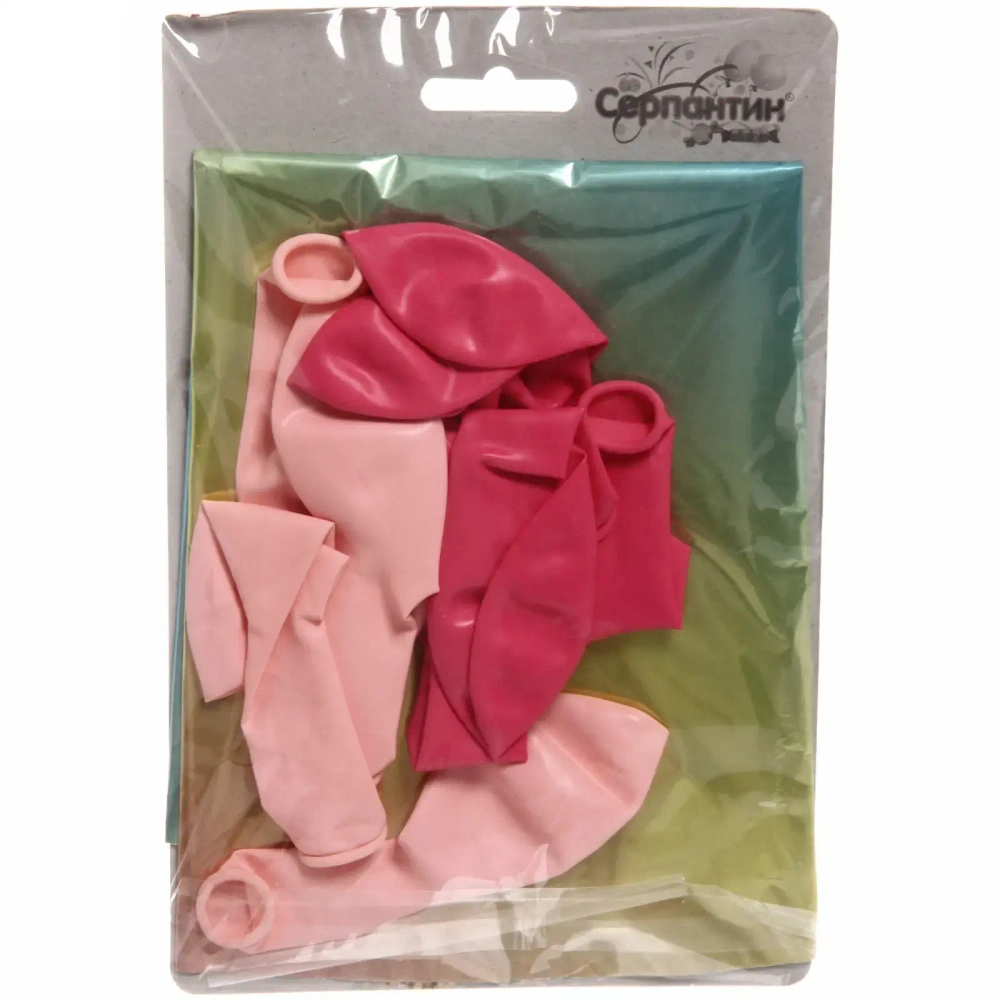 Шар фольгированный 81 см “Цифра 9” с набором шаров (розовый перелив)