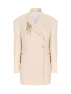 Платье-жакет AfterParty, экрю