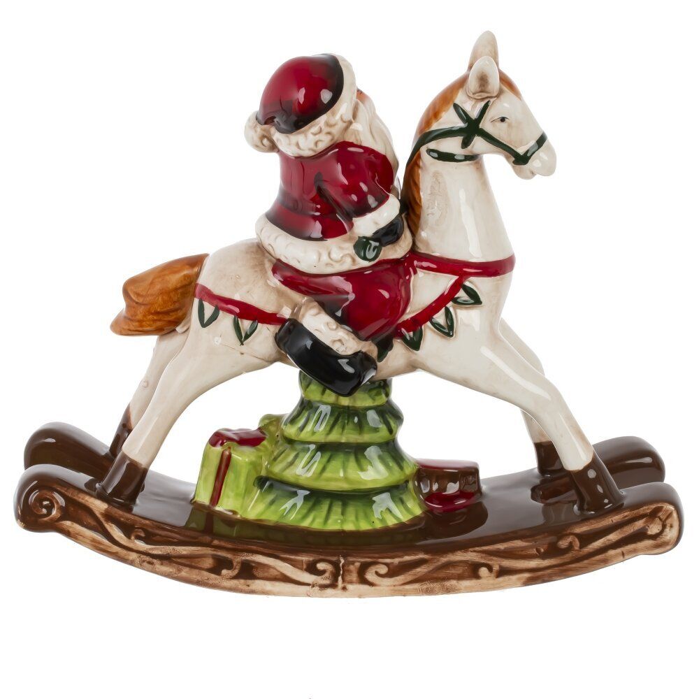 GAEM Фигурка декоративная "Санта на лошадке", L23 W7 H20 см