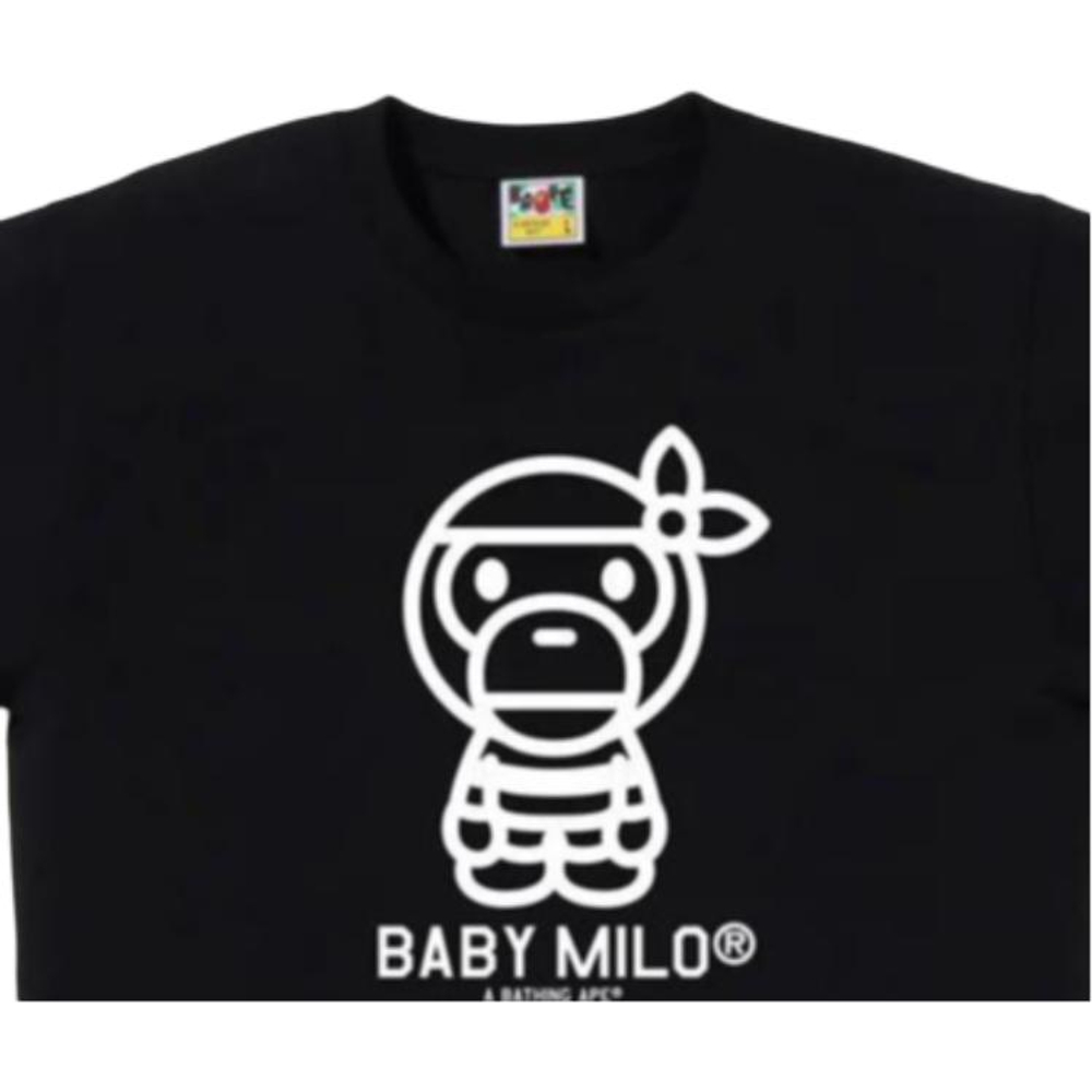 A Bathing Ape Pirate Baby Milo Tee черный