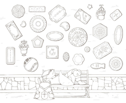 Traveling Animal Orchestra Exciting. Coloring Book