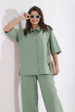 Блузка (рубашка) Тимьян-4 Виотекс ЗЕЛЁНЫЙ