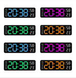 Часы настольные LED MIRROR NO.: 5503 Orange&White