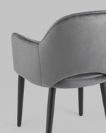 Стул Венера велюр серый