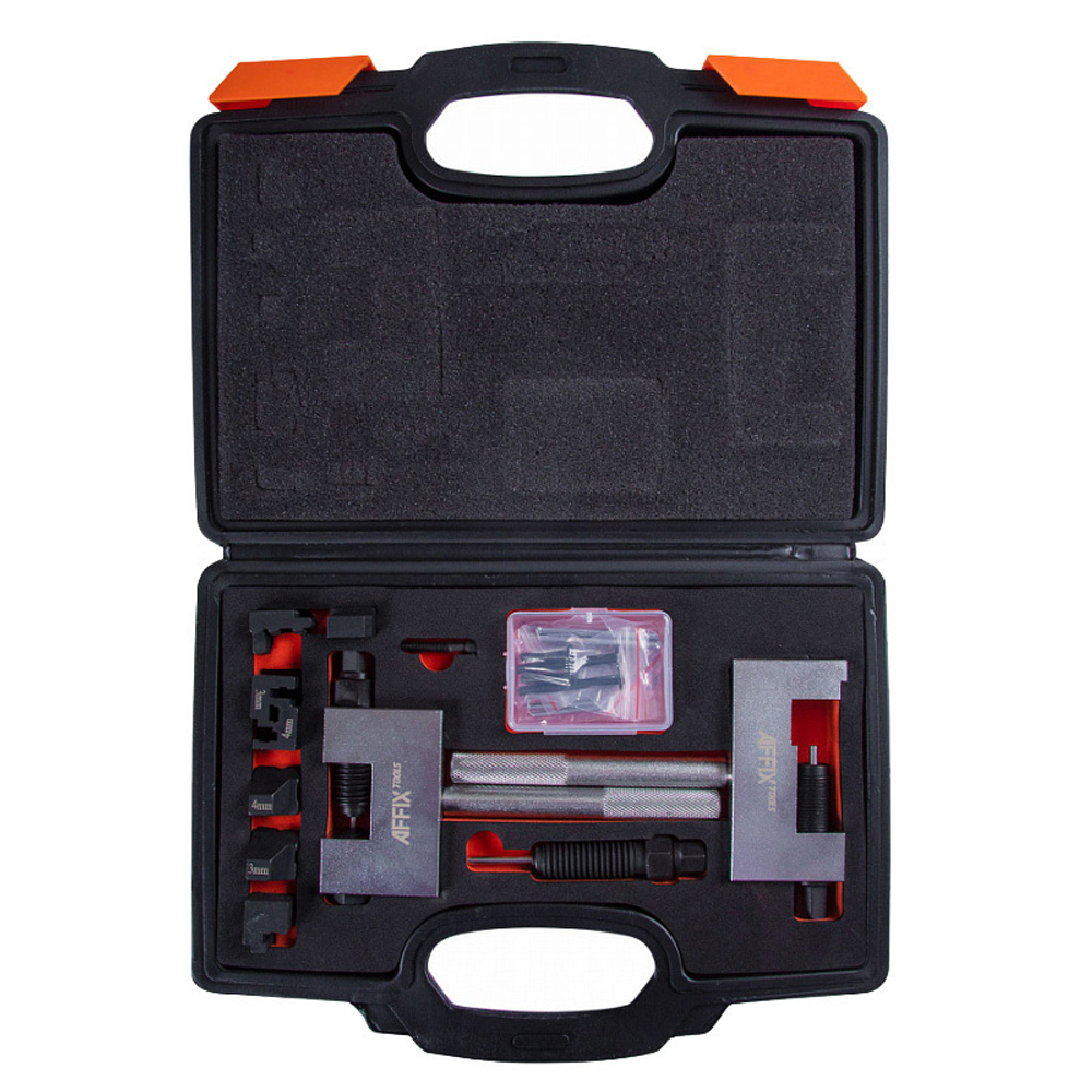 AFFIX (AF10322022C) Набор для соединения и разъединения звеньев цепи ГРМ MB, кейс, 22 предмета
