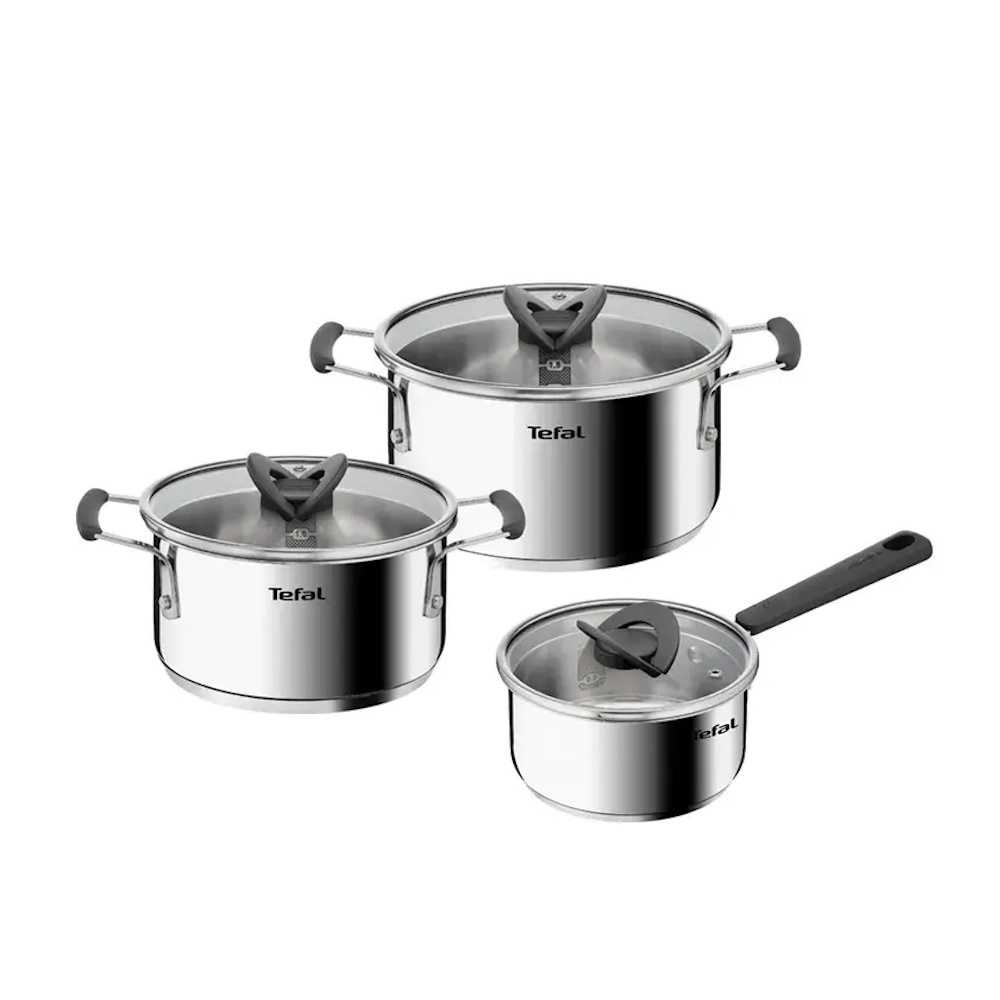 Набор посуды Tefal Opti'Space 6 предметов 2,1/3/5,2л 18/20/24см G720S674