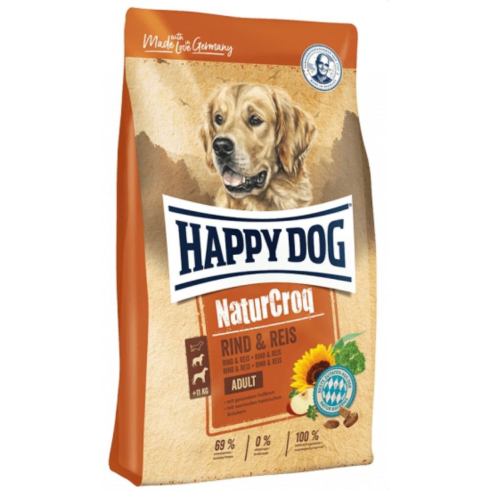 Happy Dog NaturCroq Rind&amp;Reis - корм для собак с говядиной и рисом