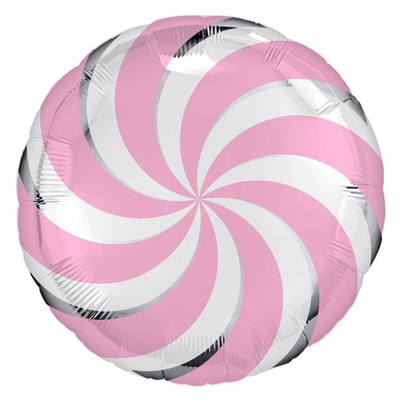 Шар Круг "Леденец розовый" 45 см