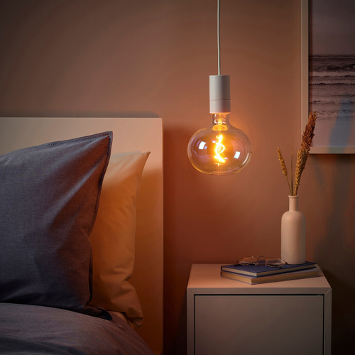 Подвесной светильник IKEA SUNNEBY / MOLNART (САННЕБЮ / МОЛЬНАРТ), Белый, 21 см