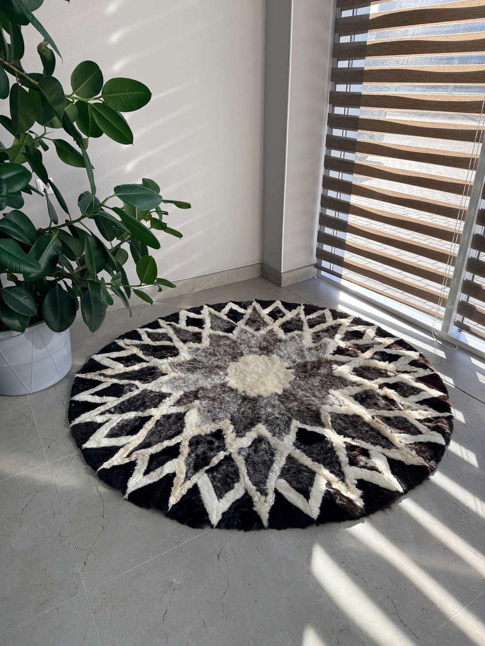 Ковер шкура натуральная овчина меховой