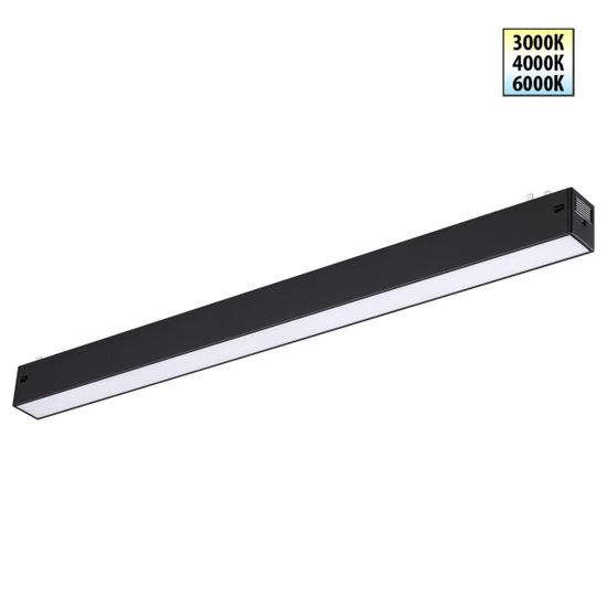 359938 PORT NT25 208 черный Трековый светильник с переключ. цв. темпер. IP20 LED 3000К\4000К\6000К 24W 90-240V VECTOR