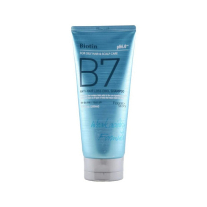Welcos Forest Story B7 Anti-Hair Loss Cool Shampoo шампунь охлаждающий для жирных волос против выпадения с биотином