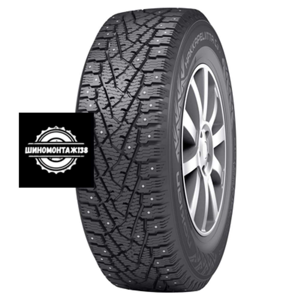 195/75R16C 107/105R Hakkapeliitta C3 TL (шип.)