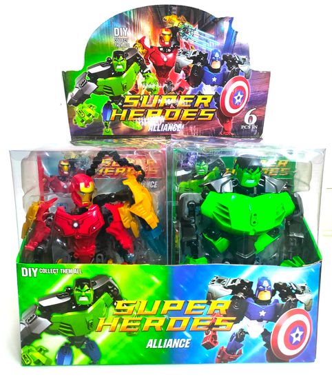 Фигурки сборные супергерой 20см 3 вида