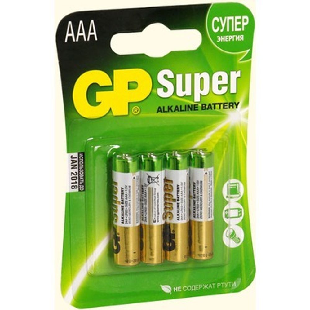 Элемент питания GP 24A /LR03 BP4 (кратно 4) 30016