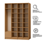 Шкаф-купе Цератония Венге Цаво 3354/ Белый 101  210*60*240