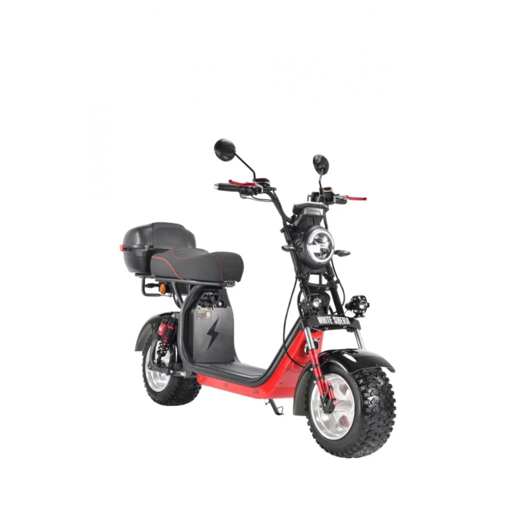 Электроскутер CityCoco White Siberia PRO+ 2500w Черный