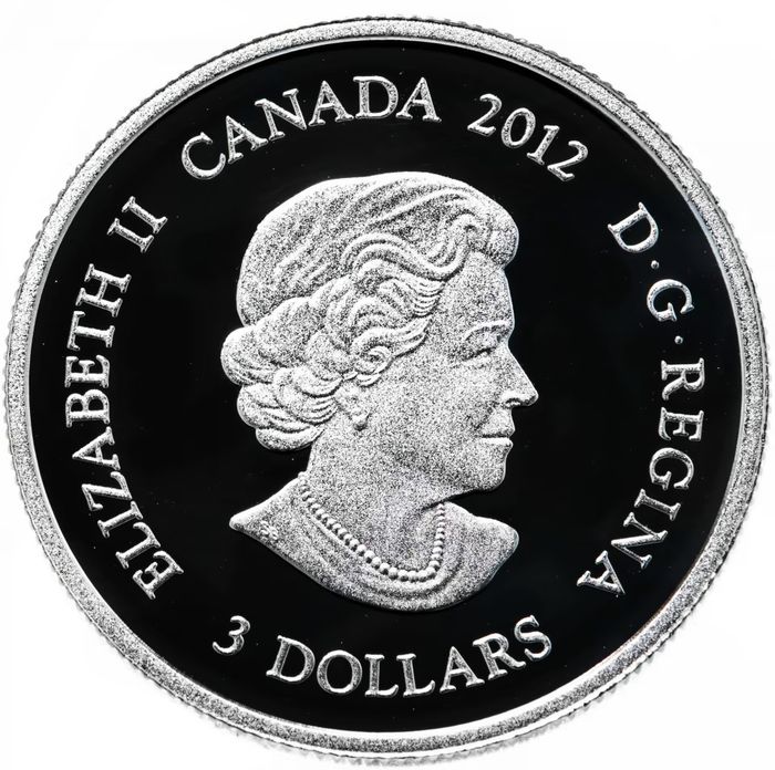 3 доллара 2012 Канада «Рожденному в апреле», в футляре