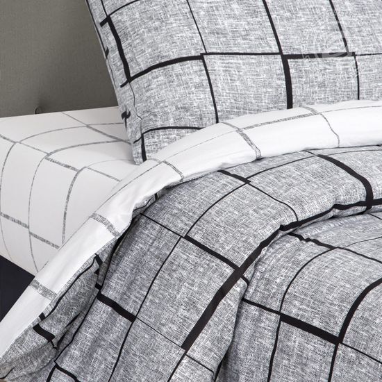 Двуспальный с европростынёй комплект постельного белья Пифагор DE LUXE поплин наволочки 70x70 см