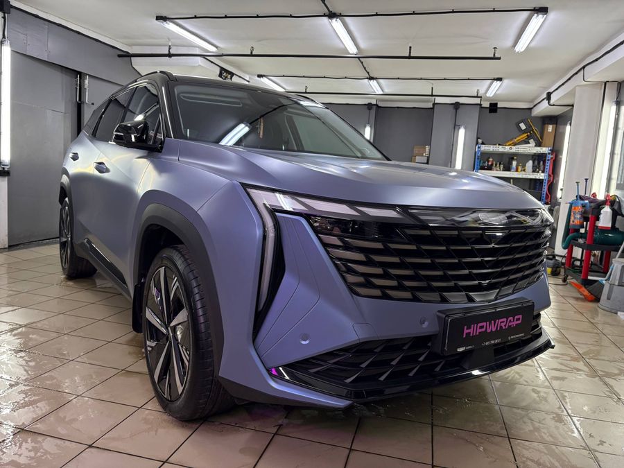 GEELY ATLAS Полная броня кузова матовой и глянцевой плёнками CARBINS  PPF